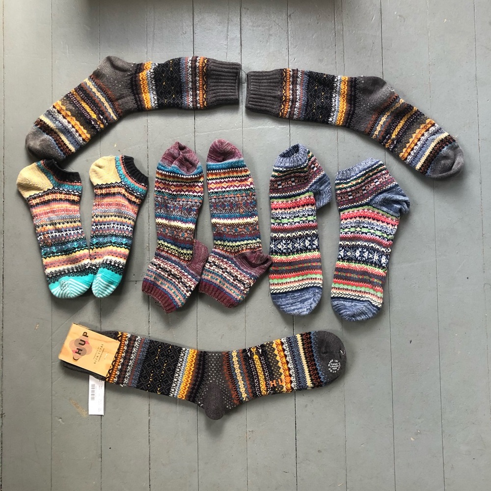 Chup Socks Lot of 5 Large Made in Japan